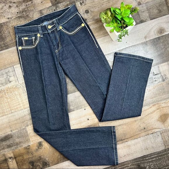 DG2 by Diane Gilman Denim - DG2 by DIANE GILMAN LIKE NEW Mid Rise Dark Wash Straight Fit Jeans 2P